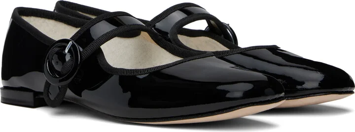 Repetto Black Georgia Mary Jane Ballerina Flats - Image 4