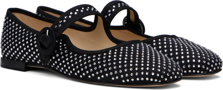 Repetto Black Georgia Square-Toe Mary Jane Ballerina Flats - Image 4
