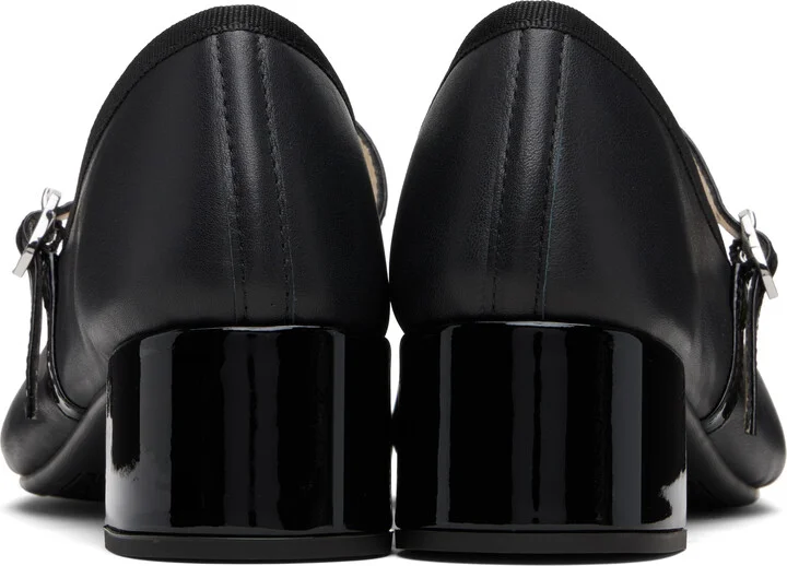 Repetto Black Georgiana 45 Mary-Jane Heels - Image 2