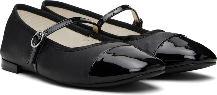 Repetto Black Georgiana Mary-Jane Ballerina Flats - Image 4
