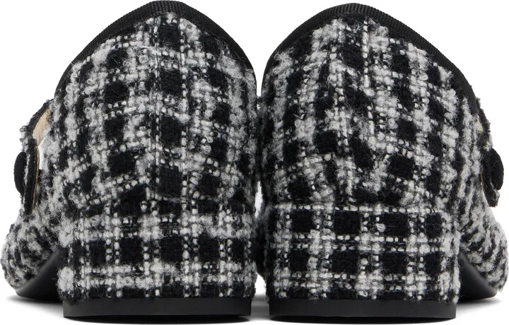 Repetto Black & Gray Rose Mary Jane Heels - Image 2