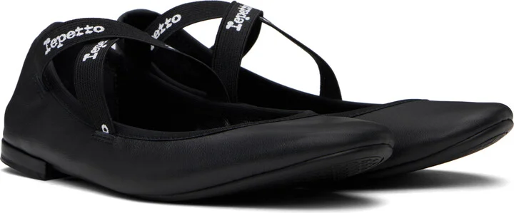 Repetto Black Joana Mary Jane Ballerina Flats - Image 4