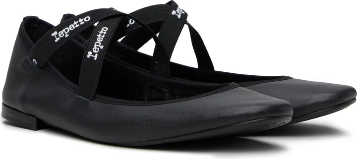 Repetto Black Joana Mary Jane Ballerina Flats - Image 4