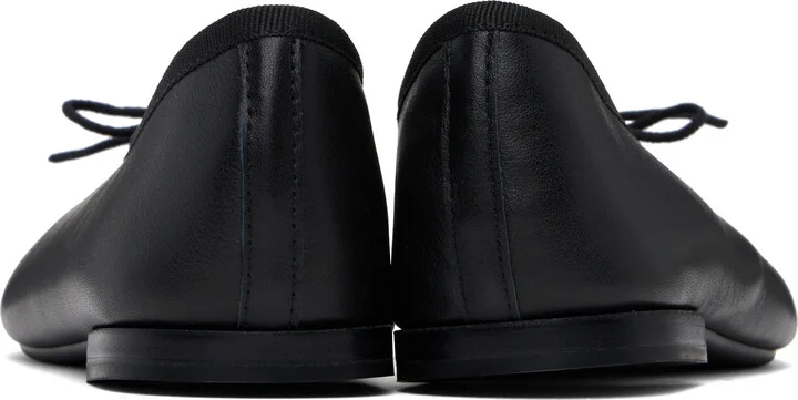 Repetto Black Lilouh Almond-Toe Ballerina Flats - Image 2