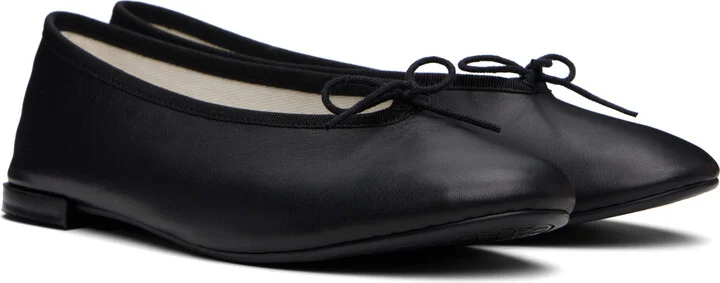 Repetto Black Lilouh Almond Toe Ballerina Flats - Image 4