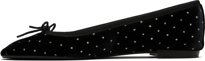 Repetto Black Lilouh Almond-Toe Ballerina Flats - Image 3