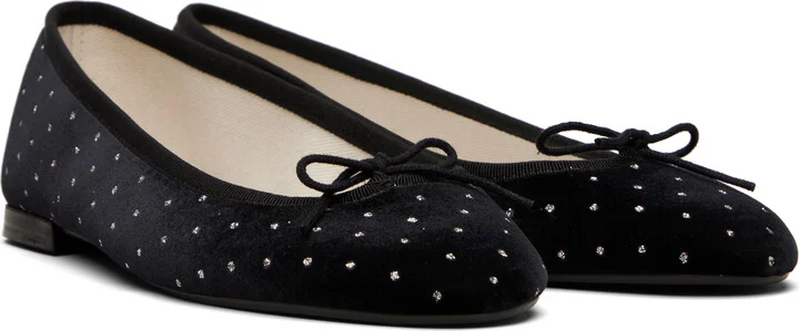 Repetto Black Lilouh Almond-Toe Ballerina Flats - Image 4