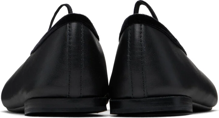 Repetto Black Lilouh Rubber Sole Mary Jane Ballerina Flats - Image 2