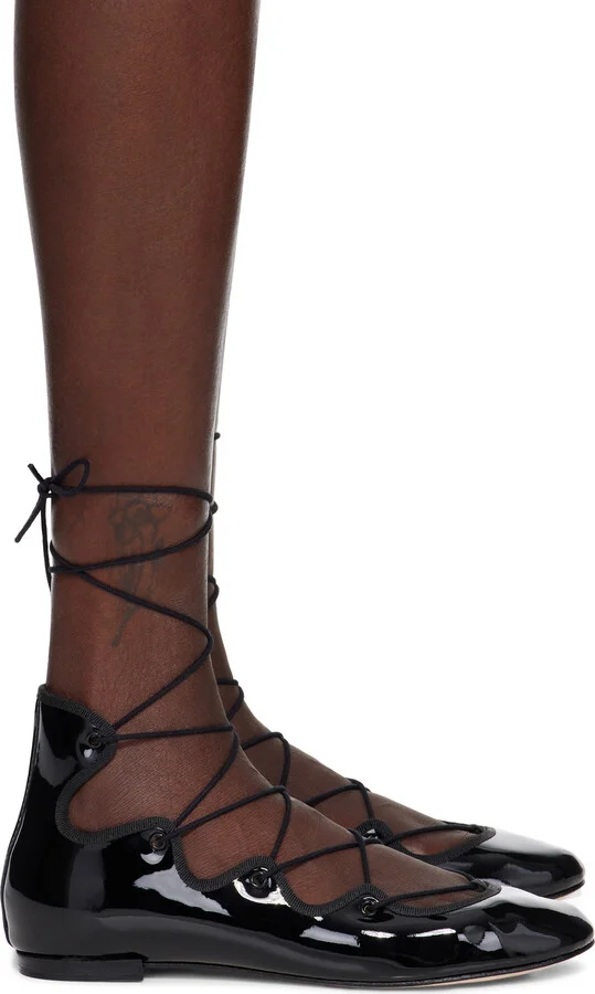 Repetto Black Limbo Mid Ballerina Flats