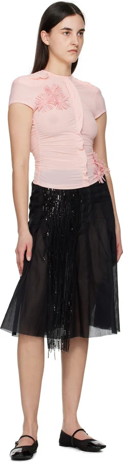 Repetto Black Mesh Georgiana Mary-Jane Ballerina Flats - Image 5