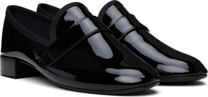Repetto Black Michael Rubber Sole Loafers - Image 4