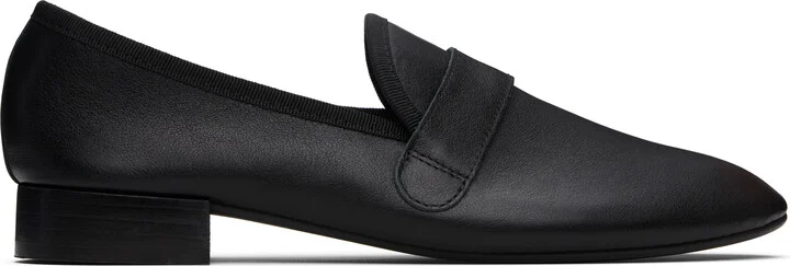 Repetto Black Michael Sole Rubber Loafers