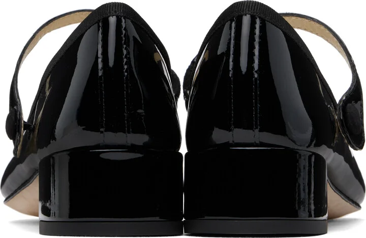 Repetto Black Rose Mary Jane Heels - Image 2
