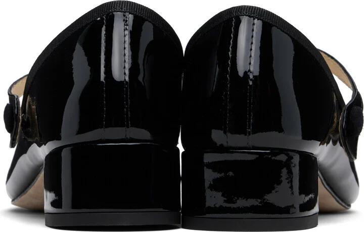 Repetto Black Rose Mary Jane Heels - Image 2