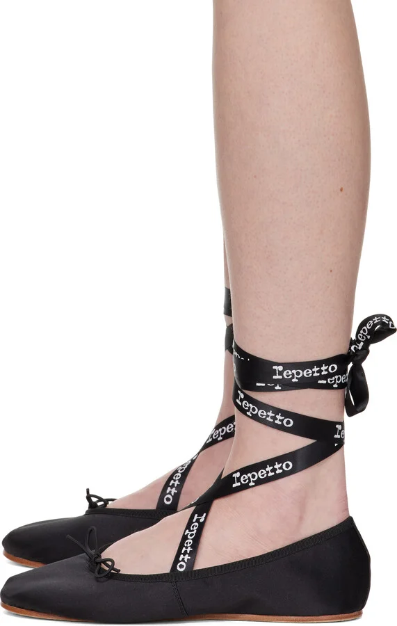 Repetto Black Sophia Ballerina Flats - Image 3