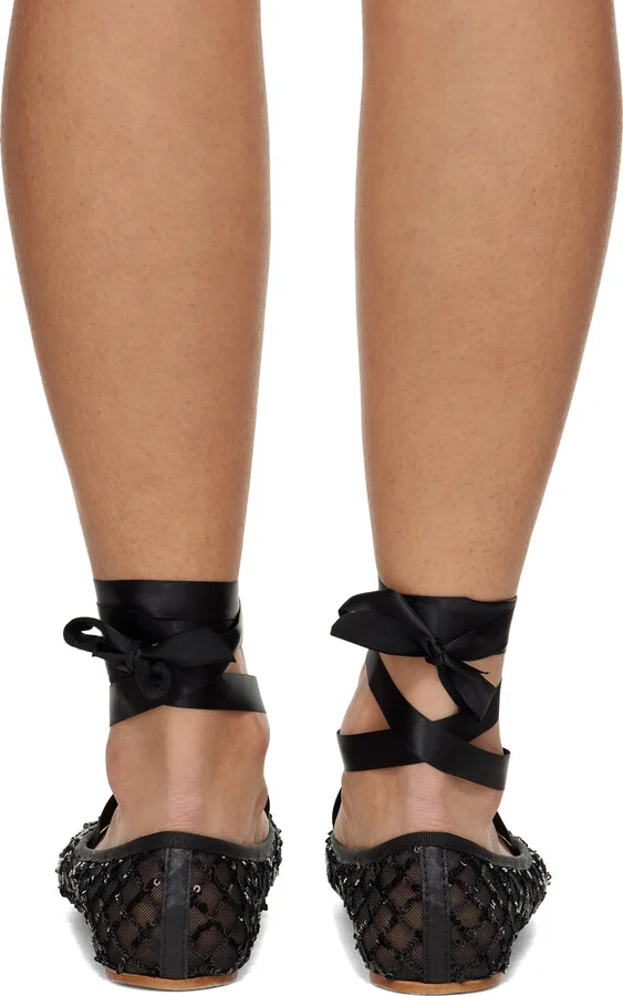 Repetto Black Sophia Ballerina Flats - Image 2