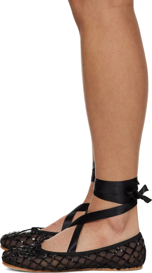 Repetto Black Sophia Ballerina Flats - Image 3