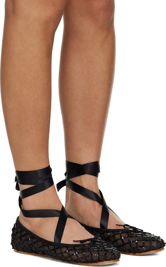 Repetto Black Sophia Ballerina Flats - Image 4