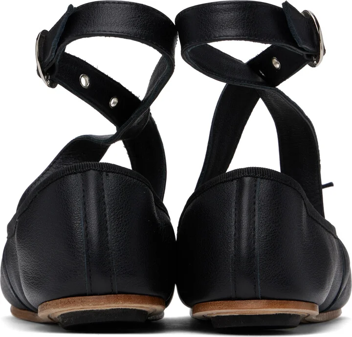 Repetto Black Sophia Belt Ballerina Flats - Image 2