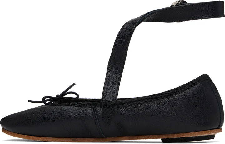 Repetto Black Sophia Belt Ballerina Flats - Image 3