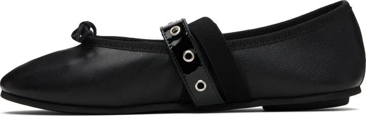 Repetto Black Twist Mary Jane Ballerina Flats - Image 3