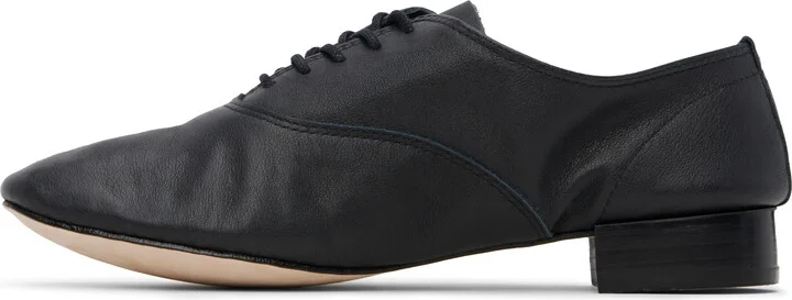 Repetto Black Zizi Calf Leather Oxfords - Image 3