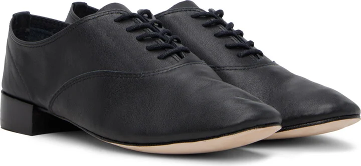 Repetto Black Zizi Calf Leather Oxfords - Image 4