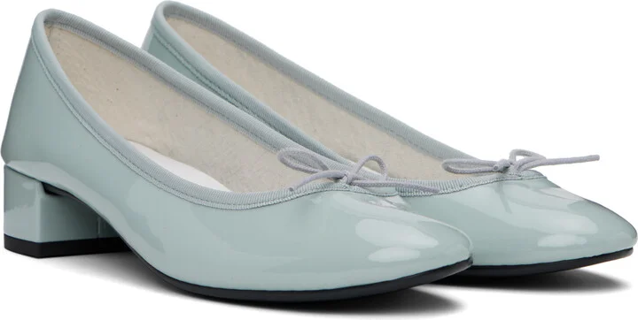 Repetto Blue Camille Rubber Sole Heels - Image 4