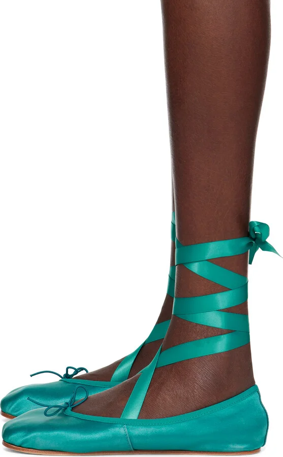 Repetto Blue Sophia Ballerina Flats - Image 3