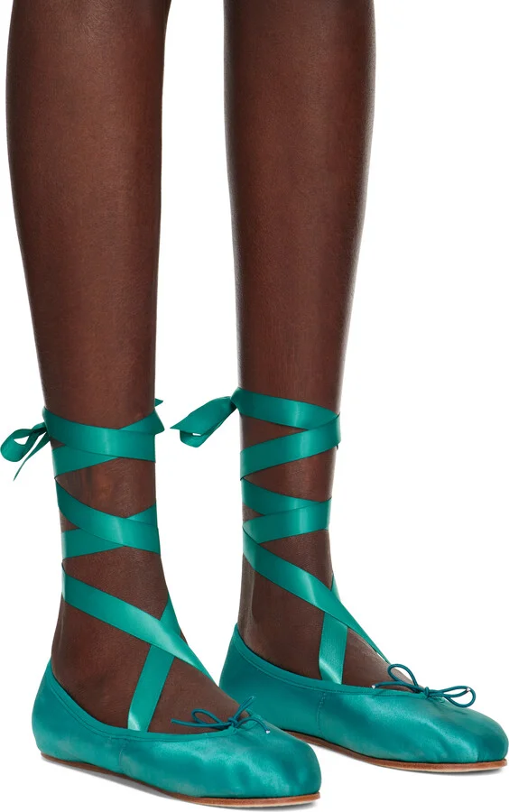 Repetto Blue Sophia Ballerina Flats - Image 4