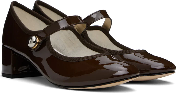 Repetto Brown Fabienne Mary Jane Heels - Image 4