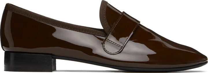 Repetto Brown Michael Rubber-Sole Loafers