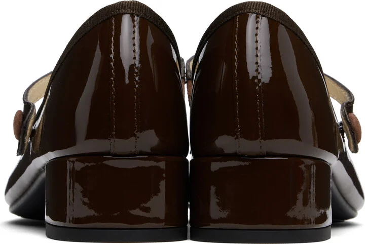 Repetto Brown Rose Mary Jane Heels - Image 2