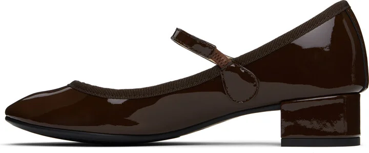 Repetto Brown Rose Mary Jane Heels - Image 3