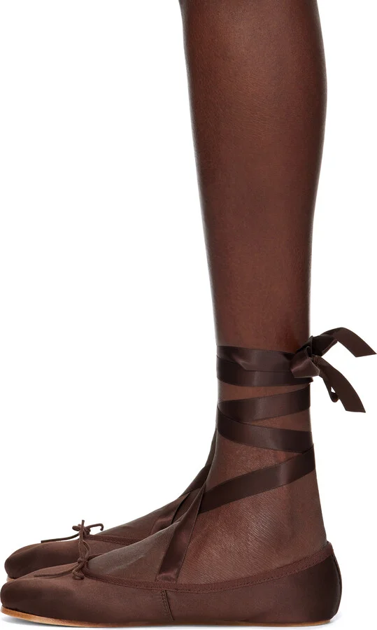 Repetto Brown Sophia Ballerina Flats - Image 3