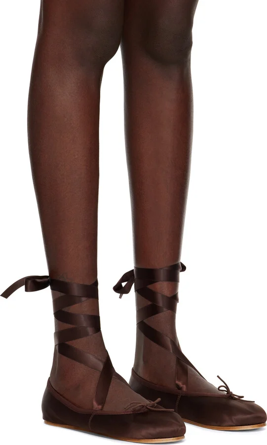 Repetto Brown Sophia Ballerina Flats - Image 4