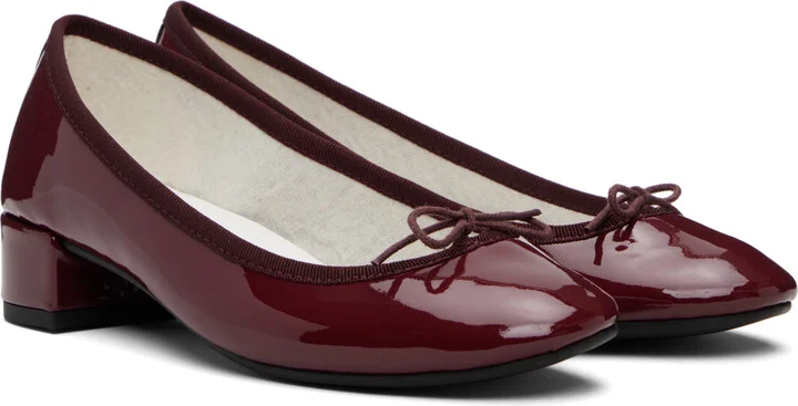 Repetto Burgundy Camille Rubber-Sole Heels - Image 4