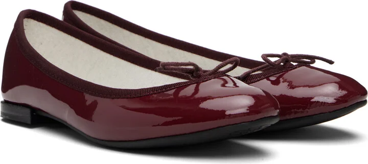 Repetto Burgundy Cendrillon Ballerina Flats - Image 4