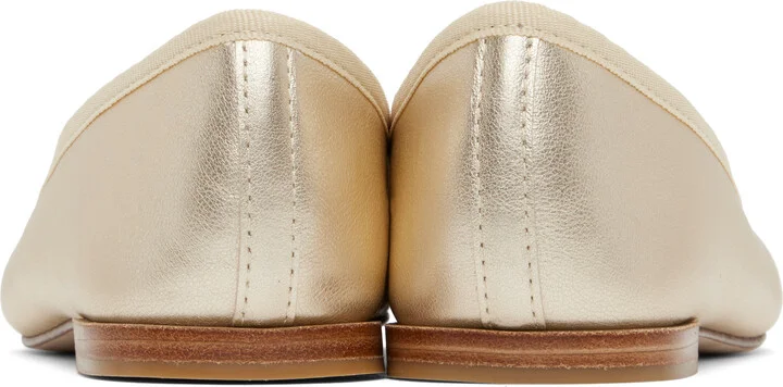 Repetto Gold Cendrillon Ballerina Flats - Image 2
