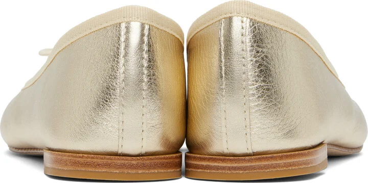 Repetto Gold Cendrillon Ballerina Flats - Image 2
