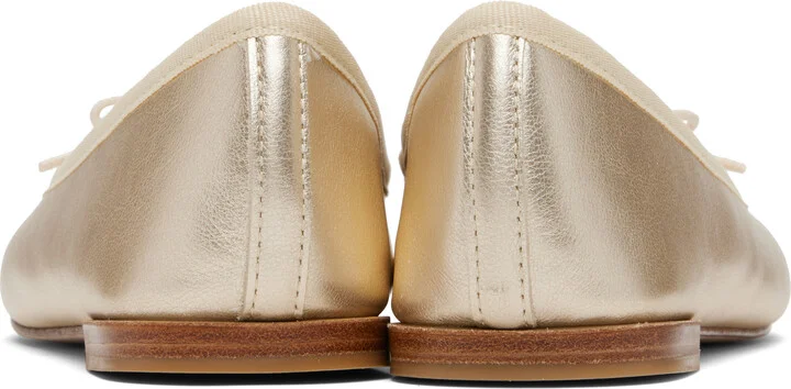 Repetto Gold Cendrillon Ballerina Flats - Image 2