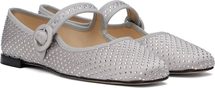 Repetto Gray Georgia Mary Jane Ballerina Flats - Image 4