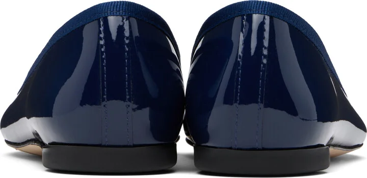 Repetto Navy Brigitte Pointy Toe Ballerina Flats - Image 2