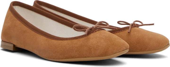 Repetto Orange Cendrillon Ballerina Flats - Image 4