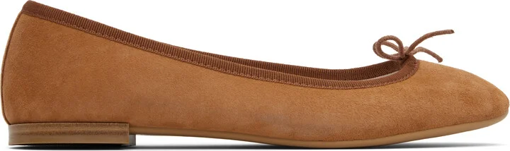 Repetto Orange Cendrillon Ballerina Flats