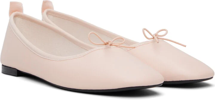 Repetto Pink Garance Square-Toe Ballerina Flats - Image 4