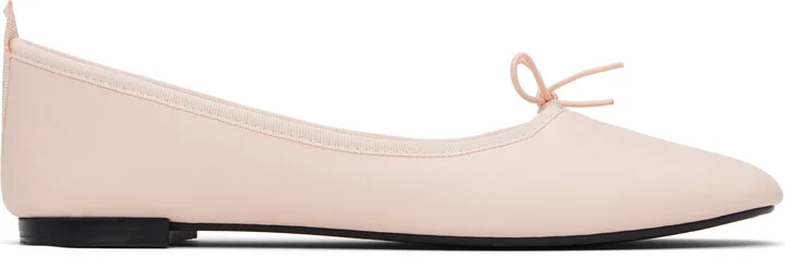Repetto Pink Garance Square-Toe Ballerina Flats