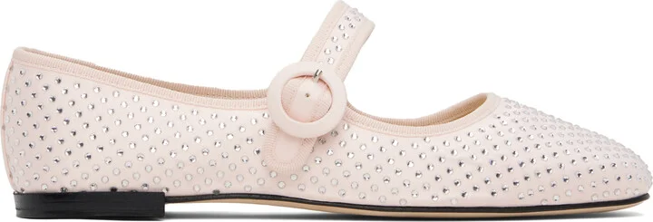 Repetto Pink Georgia Mary Jane Ballerina Flats