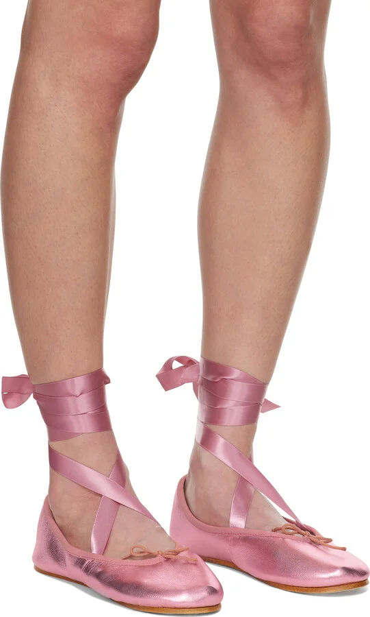 Repetto Pink Sophia Ballerina Flats - Image 4