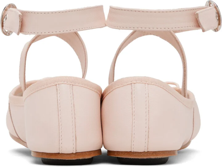 Repetto Pink Sophia Belt Ballerina Flats - Image 2